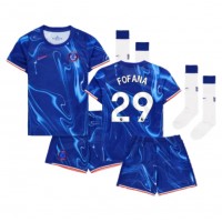 Dětský fotbalový dres Chelsea Wesley Fofana #29 2024-25 Domácí Krátký Rukáv (+ trenýrky)